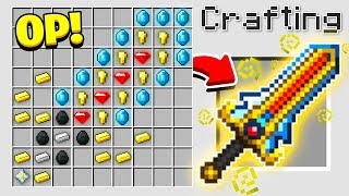 HOW TO CRAFT A 1000000 SWORD OVERPOWERED Minecraft 113 Crafting Recipe [upl. by Carpio]