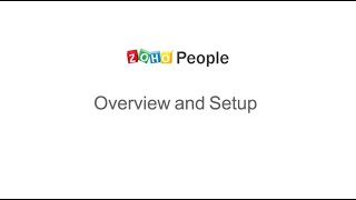 Webinar Zoho People Overview and Setup [upl. by Scotty]