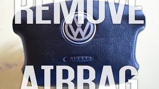 How To Remove An Airbag  VW Volkswagen Golf [upl. by Mechelle]