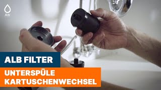 Alb Filter  Wechsel der Unterspüle  Untertisch Trinkwasser Filterkartusche [upl. by Oicinoid]