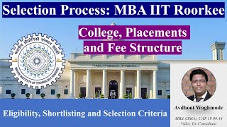 MBA from IIT Roorkee Admission Criteria  Eligibility amp Selection  IIM Admission Process  CAT 2023 [upl. by Gnek]