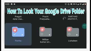 How To LockProtect Your Google Drive FolderFile [upl. by Shela]