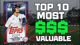 TOP 10 MOST VALUABLE CARDS IN 2024 TOPPS SERIES 2 [upl. by Asli]