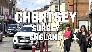 Chertsey Street View Surrey UK England 🇬🇧 4K HDR [upl. by Swiercz]