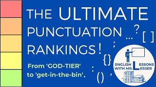 The ULTIMATE punctuation ranking [upl. by Airliah842]