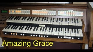 AMAZING GRACE  Full ORGAN Chimes and Harmonization [upl. by Holds]