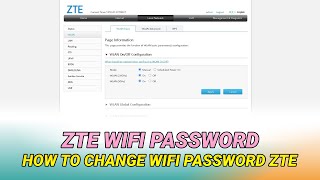 ZTE Wifi Password Change  How To Change Wifi Password ZTE F670L [upl. by Oibirot20]