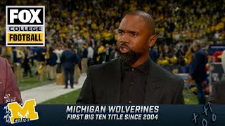 Im so proud of Michigan — Charles Woodson on Wolverines Big Ten Championship win  CFB on FOX [upl. by Yojenitsirk]