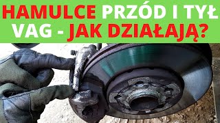 Jak działają hamulce VAG  Wymiana hamulców tarcz i klocków przód tył zapieczone hamulce Skoda [upl. by Brey705]