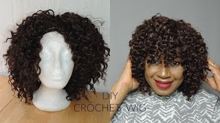 UNDER £5  LETS MAKE A SIMPLE CROCHET WIG [upl. by Ariamoy]