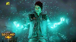 Amazing Superhero Game  The Infamous Second Sons PS5 Gameplay 1 [upl. by Aliza]