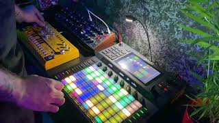 Techno Jam  Akai Force  Model D  TD3 Breathe  Make It Bun Dem [upl. by Anitreb]