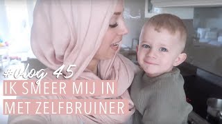 Ik smeer mij in met zelfbruiner🥕Vlog 45  Delia Skin Master [upl. by Onitnerolf]