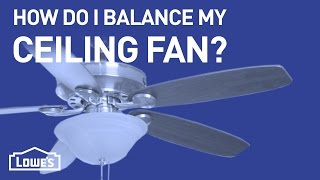 How Do I Balance My Ceiling Fan  DIY Basics [upl. by Thayne]