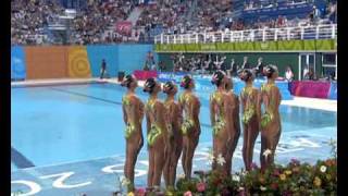 Russia Win Synchronized Swimming Team Gold  Athens 2004 Olympics [upl. by Frans]