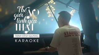 Thế Giới Ảo Tình Yêu Thật Remake Karaoke  Trịnh Đình Quang [upl. by Annoj]