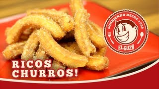 CHURROS Receta Fácil  El Guzii [upl. by Abixah828]