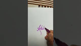 Aditi Name Calligraphy Comment Your Name shorts youtubeshorts calligraphy aditi nameart viral [upl. by Ottillia570]