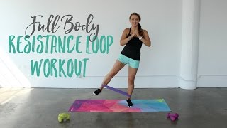 Full Body Resistance Band Loop Workout  Total Body Workout with a Resistance Loop [upl. by Recha]