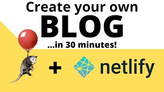 Code your own blog from scratch in 30 MINUTES with Eleventy and Netlify CMS [upl. by Bear]