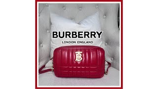 BURBERRY SMALL QUILTED LOLA CAMERA BAG LUXURY HANDBAG REVIEW amp WHAT’S IN MY BAG WIMB [upl. by Hayouqes]