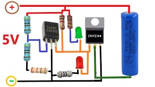 Great idea 37 V Battery Charger Circuit  TL431 High Precision Auto Cutoff [upl. by Neelra]