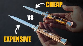 Italian Stiletto Switchblades Cheap VS Expensive Everything You Need To Know [upl. by Stig]