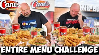 STRONGMEN VS ENTIRE RAISING CANES MENU CHALLENGE [upl. by Breena]