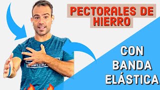 🔥El mejor ejercicio para PECTORALES Como tonificar PECHO con banda elástica 🔥 [upl. by Retxab459]