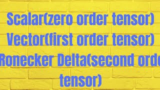 Kronecker deltaSecond Order TensorTensorAnalysis [upl. by Austen]