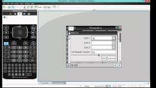 How To Calculate a OneWay ANOVA Using a TINspire CX CAS [upl. by Ashwell]