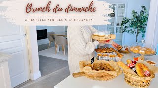 🍪BRUNCH DU DIMANCHE 🥐 3 IDEES DE RECETTES FACILES [upl. by Orianna]