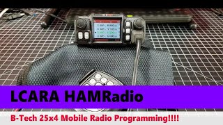 LCARA HAM Radio Vintage  BTech 25x4 Mobile Radio Programming [upl. by Edd]