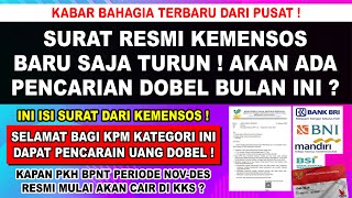 SURAT PERINTAH PENCAIRAN TURUN ❗ PKH BPNT BULAN NOVEMBER CAIR DOBEL UNTUK KPM KATEGORI INI [upl. by Finbur489]