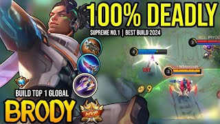 BRODY BEST BUILD 2024  BUILD TOP GLOBAL BRODY GAMEPLAY  MOBILE LEGENDS✓ [upl. by Lea]