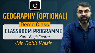 Demo ClassGeography Optional Offline at Karol Bagh  Drishti IAS English [upl. by Matty]