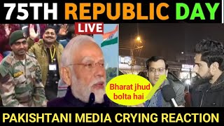 PM MODI ON REPUBLIC DAY PARADE LIVE  PAK MEDIA CRYING ON 75THREPUBLIC DAY OF INDIA [upl. by Oetsira]