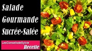 Ep 84  Recette  Salade Gourmande sucréesalée Rééquilibrage alimentaire  Régime [upl. by Nydroj451]