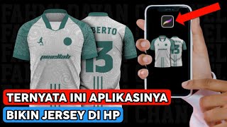 Membuat desain jersey pake HP  Aplikasi desain jersey android [upl. by Emalia]