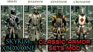 Skyrim SE  Classic Knight Armor Sets MOD XB1 [upl. by Anikal]