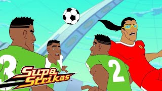 Três é demais 🧑‍🧒‍🧒 ⚽ Supa Strikas ⚽  Esportes e Jogos  Moonbug Crianças [upl. by Gnel]