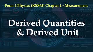 Derived Quantities and Derived Unit  Introduction to Physics [upl. by Stephens]