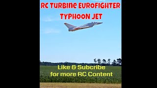 Insane Speeds RC Turbine EUROFIGHTER TYPHOON JET [upl. by Inatirb672]