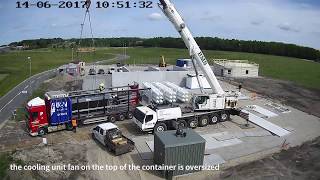 HyBalance site  Delivery of the electrolyser [upl. by Woodruff]