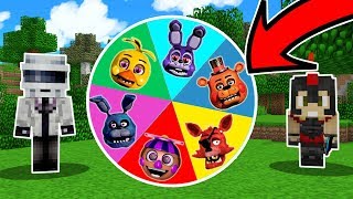 ¡LA RULETA DE LOS ANIMATRONICOS FIVE NIGHTS AT FREDDYS FNAF 🎯😱  PRUEBA TU SUERTE EN MINECRAFT [upl. by Annawt]