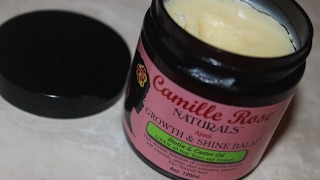 Camille Rose Naturals Ajani Growth amp Shine Balm Biotin amp Castor Oil [upl. by Lachlan]