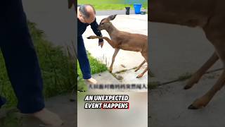 The Man Rescued A Baby Deer And ThenWe Love animals ❤️ rescue deer [upl. by Llenrod]