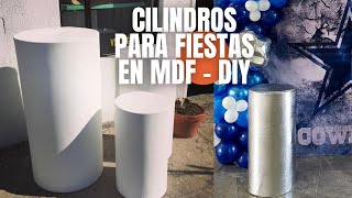 Com hacer un panel redondo y cilindros para tu fiesta paso a paso [upl. by Nibuz]