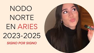 Nodo Norte en ARIES 20232025 Signo por Signo 🪐✨ [upl. by Etram]