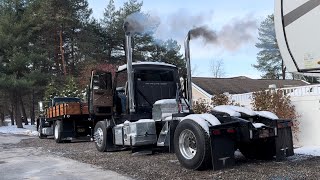 671 Detroit Loadstar amp L10 Cummins L9000 COLD STARTS [upl. by Aicyle695]